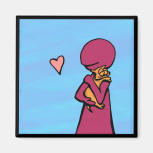 Eine Katzen-Liebe-Umarmungen Magnet