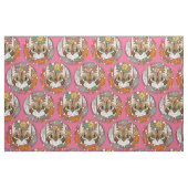 eine Katzenlebenspolka pink Stoff (Fat Quarter (45,7 x 55,9 cm))
