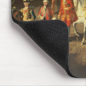 Eine Kavalkade in der Winter-Reitschule Mousepad (Ecke)