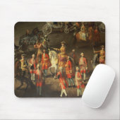 Eine Kavalkade in der Winter-Reitschule Mousepad (Mit Mouse)