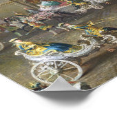 Eine Kavallerie in der Winterreitschule Poster (Ecke)