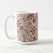 Eine Keramiktasse mit beigem Hintergrund Kaffeetasse (Links)