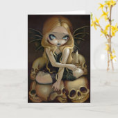 "Eine Kerze im Dunkeln" Grußkarte Karte (Gelbe Blume)