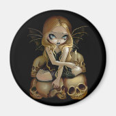 "Eine Kerze im Dunkeln" Magnet (Vorne)