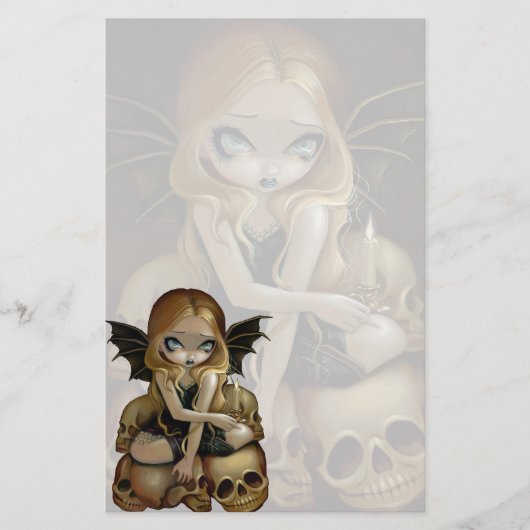 "Eine Kerze im dunklen" Briefpapier (Vorderseite)