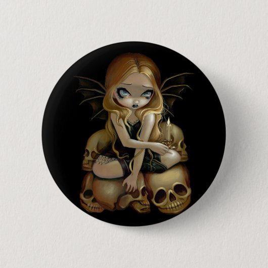 "Eine Kerze im dunklen" Knopf Button (Vorderseite)