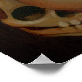 Eine Kerze in der dunkelgotischen Märchenmöwe Prin Poster (Ecke)