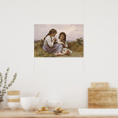 Eine Kindheitsidylle, feine Kunstmalerei, Poster (Küche)
