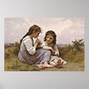 Eine Kindheitsidylle, feine Kunstmalerei, Poster