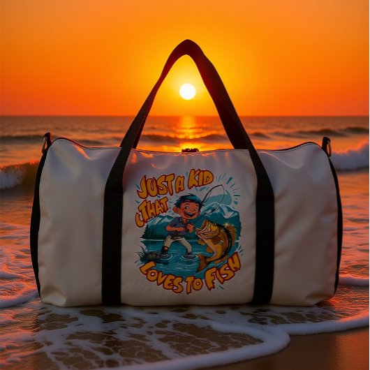 Eine kindliche Fischleidenschaft Duffle Bag