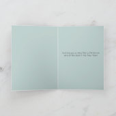 Eine Kirche im Winter Feiertagskarte (Innenseite)