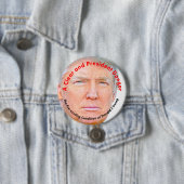Eine klare und präsidiale Gefahr: Donald Trump Button (Beispiel)