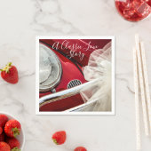 Eine klassische Liebe in Rot-Weiß Serviette (Beispiel)