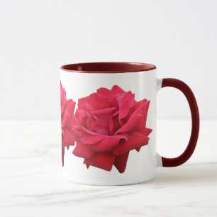 Eine klassische Rote Rose Tasse