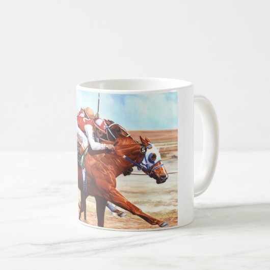 Eine klassische Tasse für den Pferdeliebhaber (VorderseiteRechts)