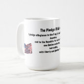 Eine klassische Tasse mit den U.S. Rechtsschein. (Vorderseite Links)