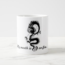 Eine klassische Tasse mit Drachen