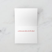 Eine klassische Weihnachtskarte für das Frisierte  Karte (Innenseite)