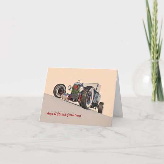 Eine klassische Weihnachtskarte für das Frisierte  Karte (Vorderseite)