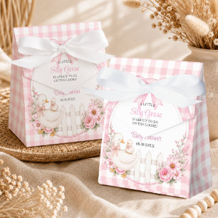 Eine kleine alberne Gans Pink Cottagecore Baby Sho Geschenkschachtel