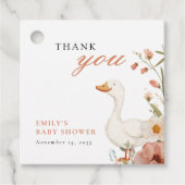 Eine kleine Alberne Gänsehinderdusche Geschenkanhänger (Vorderseite)