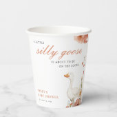 Eine kleine Alberne Gänsehinderdusche Pappbecher (Rückseite)