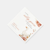 Eine kleine Alberne Gänsehinderdusche Serviette (Ecke)