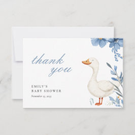 Eine kleine Alberne Gänsejunge Babydusche Dankeskarte