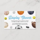 Eine kleine Allstar-Kinderdusche Begleitkarte (Vorderseite)