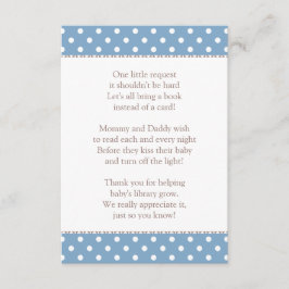 Eine kleine Anfrage Slate Blue Baby Dusche buchen Begleitkarte