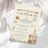 Eine kleine Aquarelldusche für Fischer Einladung