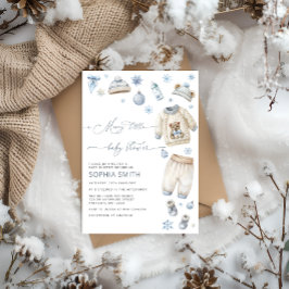 Eine kleine Baby Kleiderdusche Einladung