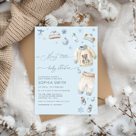 Eine kleine Baby Kleidung Baby Dusche Einladung