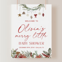 Eine kleine Babydusche - Begrüßungsunterschrift