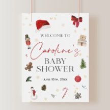 Eine kleine Babydusche - Begrüßungsunterschrift