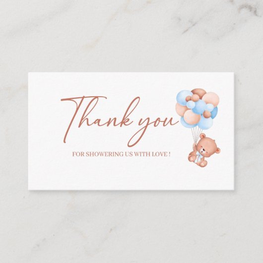 Eine kleine Babydusche danke Begleitkarte (Vorderseite)