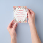 eine kleine Babydusche, die Blume einlädt Flyer (Gruppe)