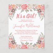 eine kleine Babydusche, die Blume einlädt Flyer (Vorne)