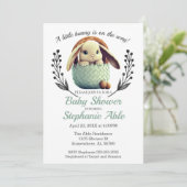 Eine kleine Babydusche Einladung (Stehend Vorderseite)