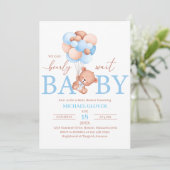 Eine kleine Babydusche Einladung (Stehend Vorderseite)