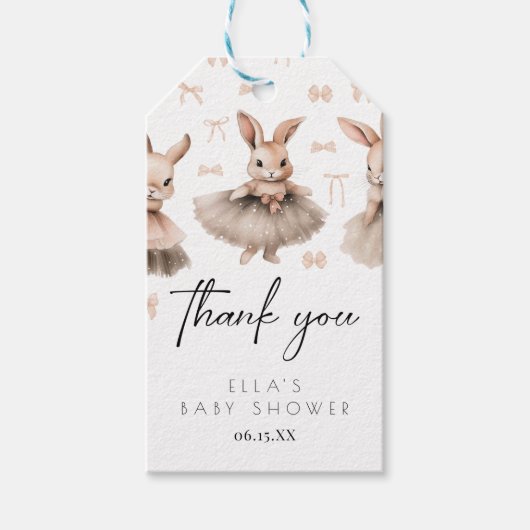 Eine kleine Babydusche Geschenkanhänger (Vorderseite)