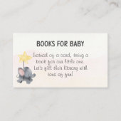 Eine kleine Babydusche mit Peanut-Elefant-Nachfrag Begleitkarte (Vorderseite)