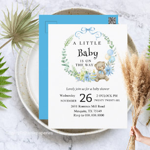 Eine kleine Babydusche Postkarte