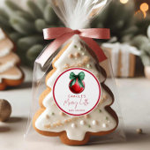 Eine kleine Babyduschklemme. Runder Aufkleber