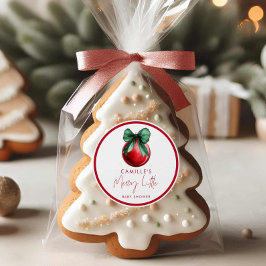 Eine kleine Babyduschklemme. Runder Aufkleber