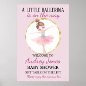 Eine kleine Ballerina befindet sich auf dem Weg zu Poster (Vorne)