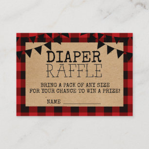 Eine kleine Bär ist auf dem Weg Windel-Raffle-Eins Begleitkarte