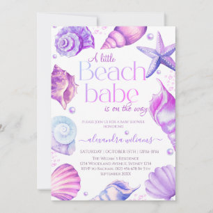 Eine kleine Beach-Babe-Babydusche - Einladung