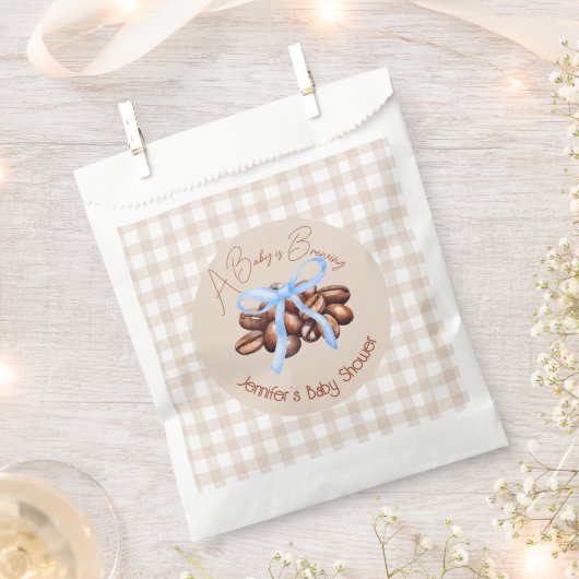 Eine kleine Bean braut Geschenktütchen (Ausgeschnitten)