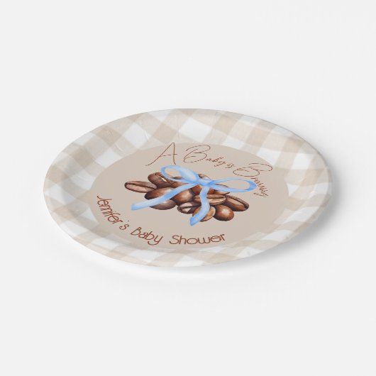 Eine kleine Bean braut Pappteller (Schrägansicht)